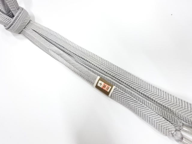 未使用品　正絹　手組帯締め（長尺）